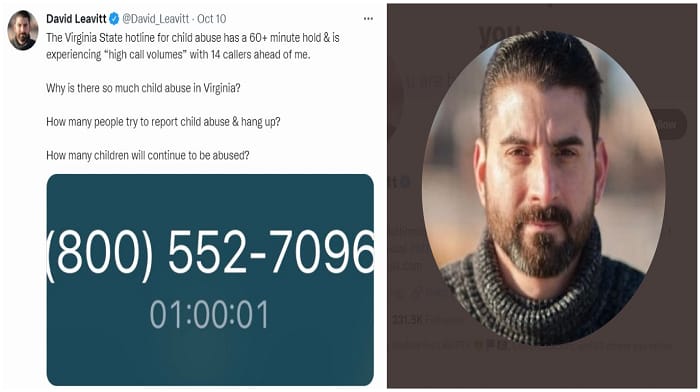 Virginia Republican state Senate candidate Tina Ramirez publicly shamed left-wing journalist David Leavitt after he reported her to Child Protective Services (CPS) over a Columbus Day tweet.