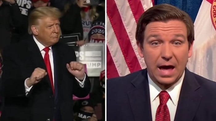 A new poll has Donald Trump, currently the lone Republican candidate for President in 2024, far outpacing his closest competitor, Florida Governor Ron DeSantis.