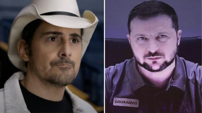 Brad Paisely Volodymyr Zelenskyy new song Same Here Ukraine
