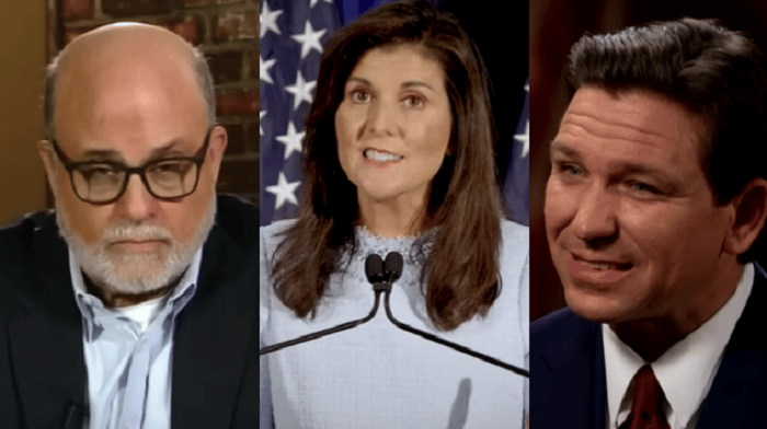 Fox News host Mark Levin accused Nikki Haley of "selling out" to the culture wars after she tried to coax Disney to move to South Carolina in the midst of its battle with Florida Governor Ron DeSantis.