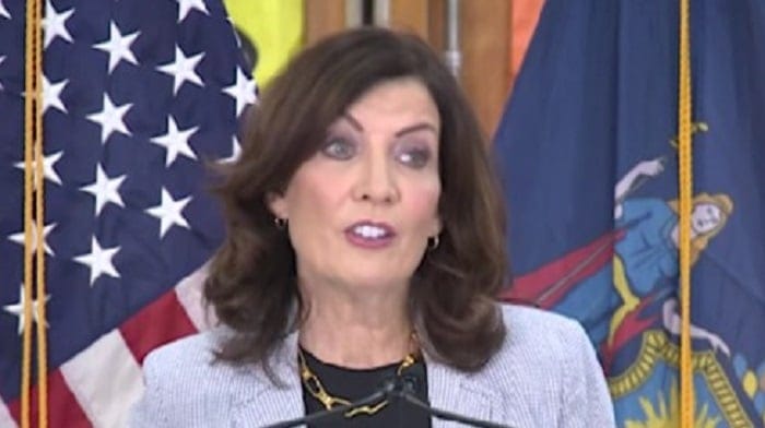 Governor Kathy Hochul declared a state of emergency due to "increased numbers of migrants" arriving in New York. The emergency declaration comes just months after she said illegal immigrants were good for her state's economy.