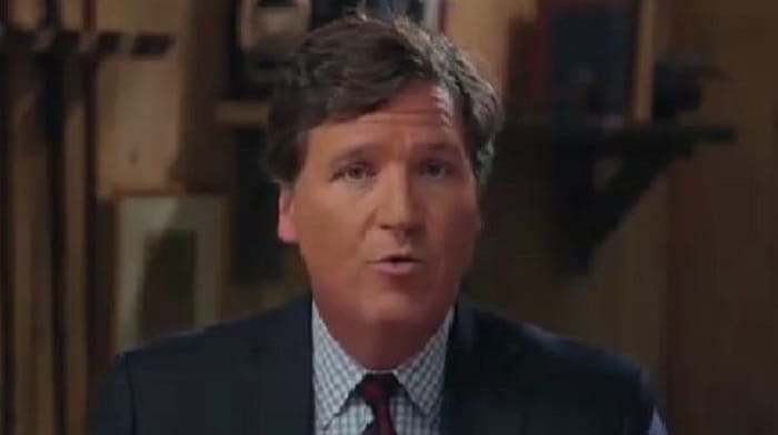 Tucker Carlson returned via a video message on Twitter, immediately diving into a scathing commentary of the West's unwavering support for Ukraine.