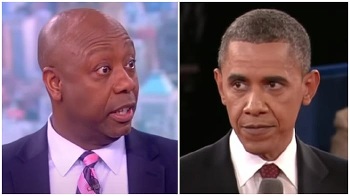 Senator Tim Scott shredded former President Barack Obama for his inability to bring the country together on race relations saying he "missed a softball moving at slow speed with a big bat."