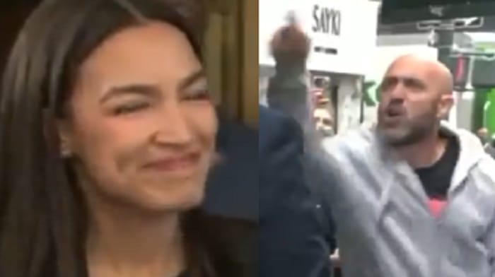 AOC was loudly heckled by New York residents fed up with the illegal immigration crisis plaguing the city.