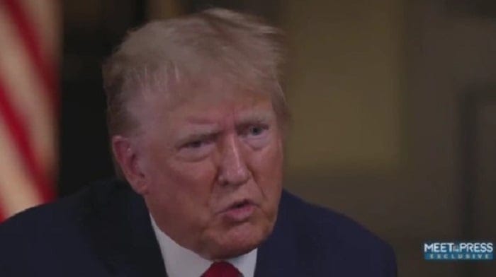 Donald Trump said he believes that the actions of his political rivals over the last several years are evidence America's democracy has already been destroyed.
