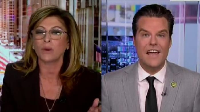Matt Gaetz had to remind Fox Business host Maria Bartiromo of the failures thus far in Kevin McCarthy's tenure as House Speaker.
