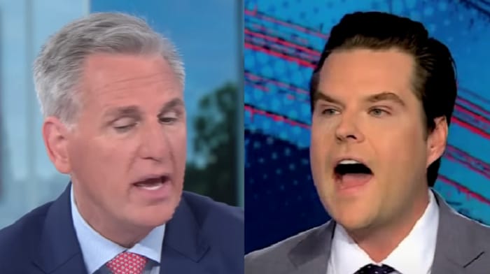 Reports have surfaced that House Republicans are seeking to expel Representative Matt Gaetz as the Florida congressman's war of words with House Speaker Kevin McCarthy has raged on in recent days.