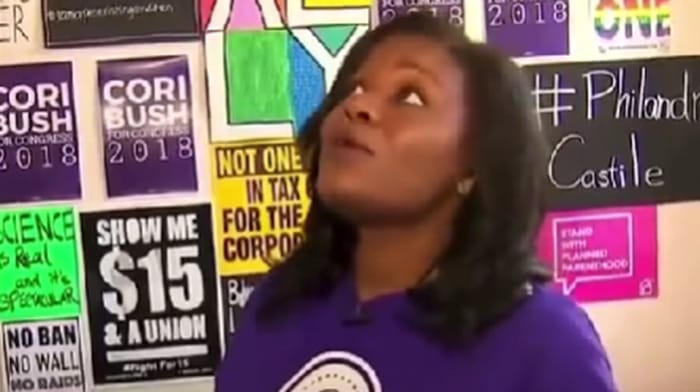 A video surfaced on X showing Representative Cori Bush (D-MO) struggling to answer questions posed by a reporter regarding tax codes.