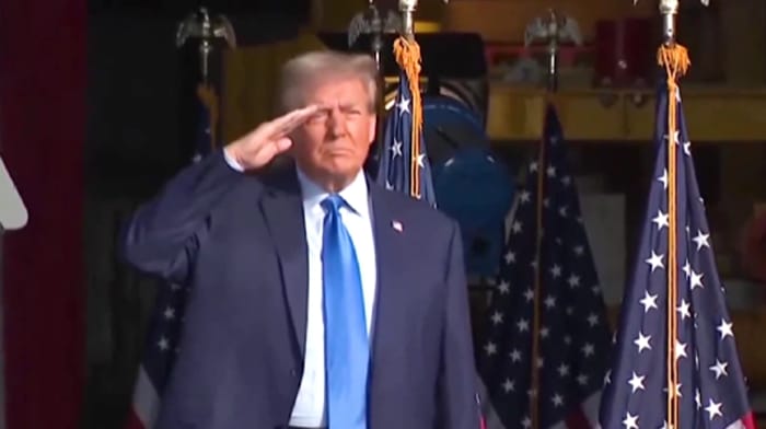 Leading Republican presidential candidate Donald Trump, speaking at a rally in Houston, Texas Thursday, referred to those imprisoned for their actions during the January 6th riot at the Capitol as "hostages."