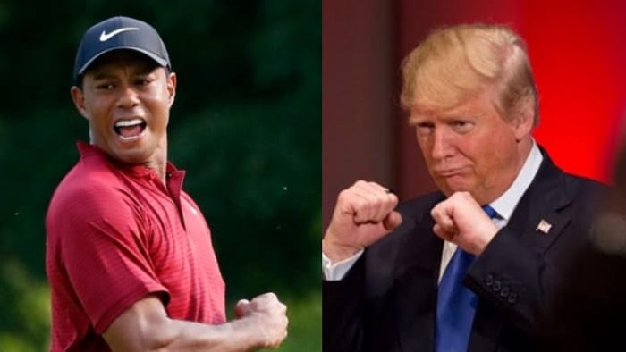 TIger Woods Donald Trump