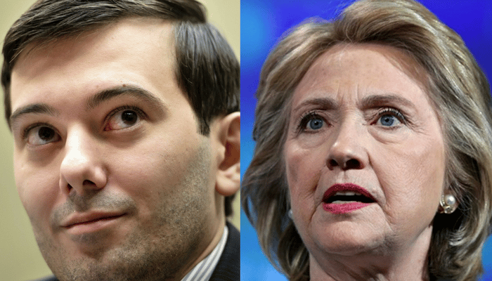 martin shkreli hillary clinton