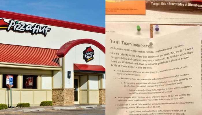 pizza hut hurricane irma