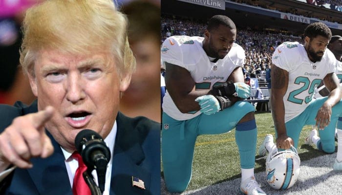 take a knee trump