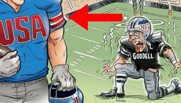 cartoon trump nfl