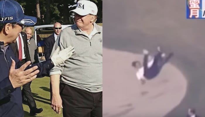 trump japan golf