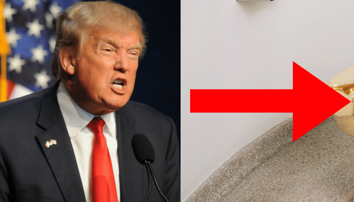 trump golden toilet