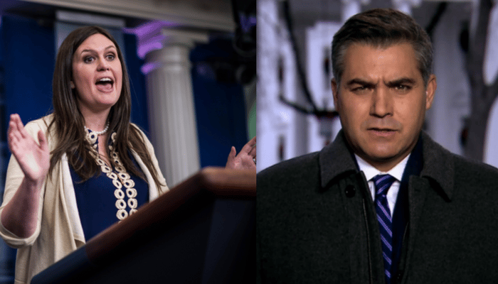 Sarah Sanders Jim Acosta