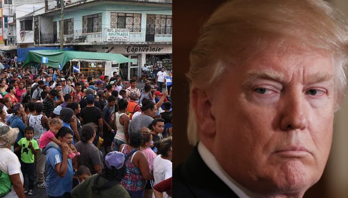caravan defies trump