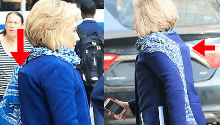 hillary clinton back brace