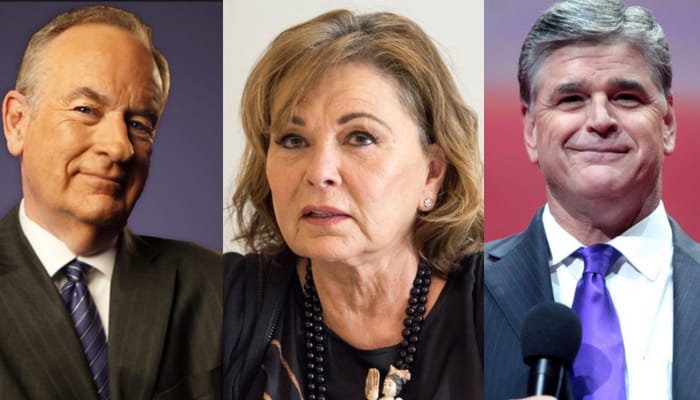 oreilly hannity roseanne