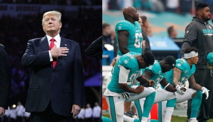 trump meet nfl players