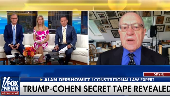 dershowitz trump cohen tape