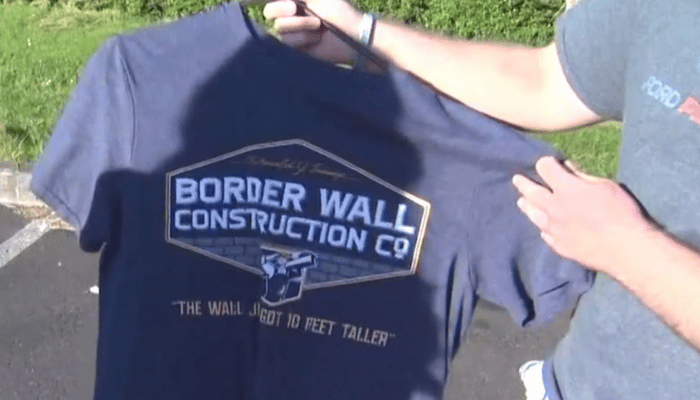 student wall shirt apology