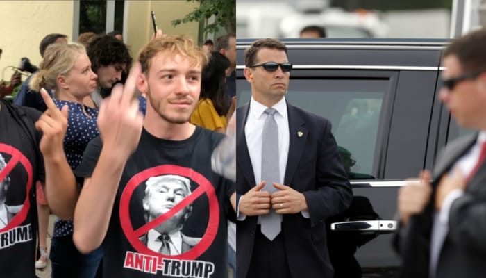 antifa threaten trump