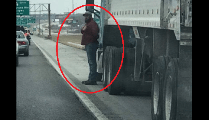 trucker veteran salute