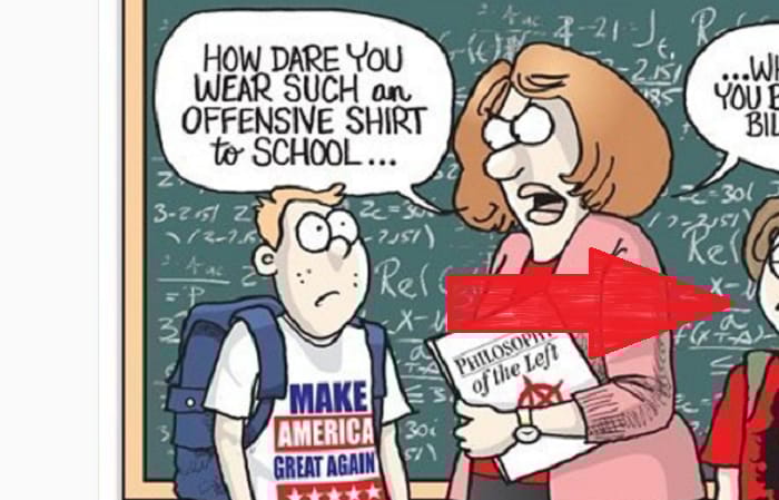 teacher kicks out students trump