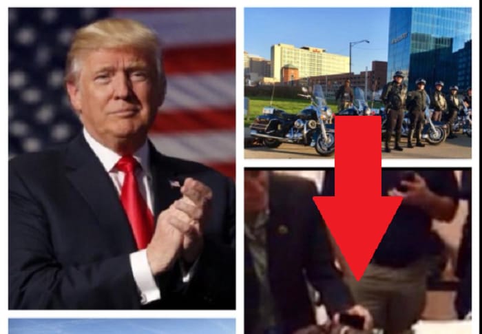Trump injured motorcade