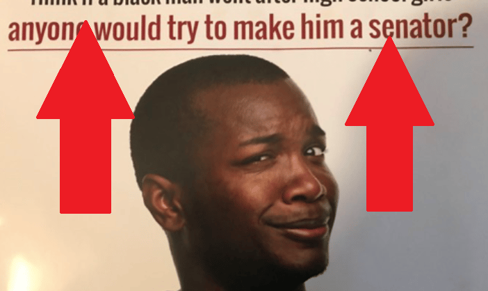 jones racist flyer