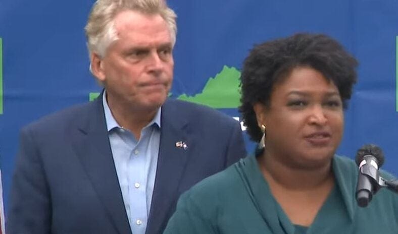 Terry McAuliffe Stacey Abrams