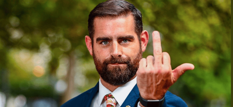 Democrat Pence middle finger