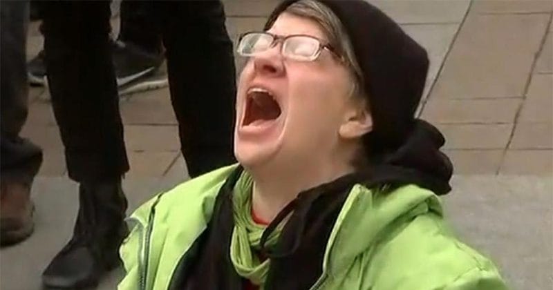 trump anniversary scream