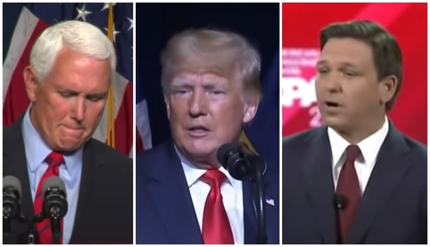 Former President Donald Trump, in an interview with Fox Business anchor Stuart Varney, says he'd consider replacing Mike Pence with Florida Governor Ron DeSantis on a 2024 ticket.