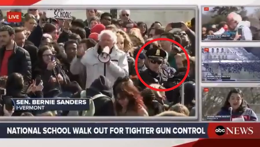 bernie sanders armed security