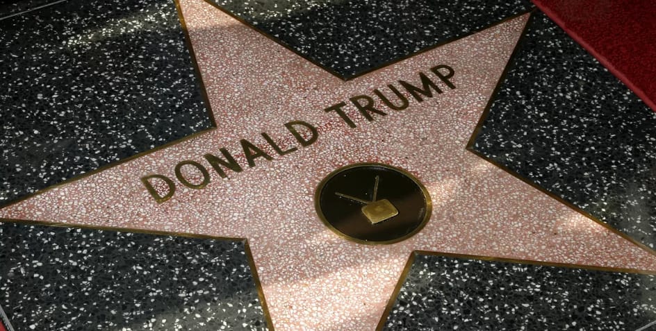 Trump walk of fame star