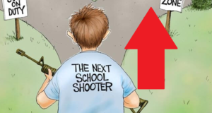 school shooter cartoon
