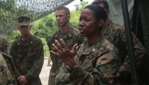 trump black woman marine
