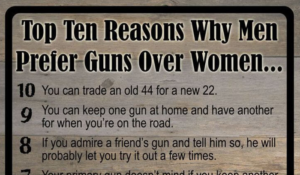 men prefer guns over women