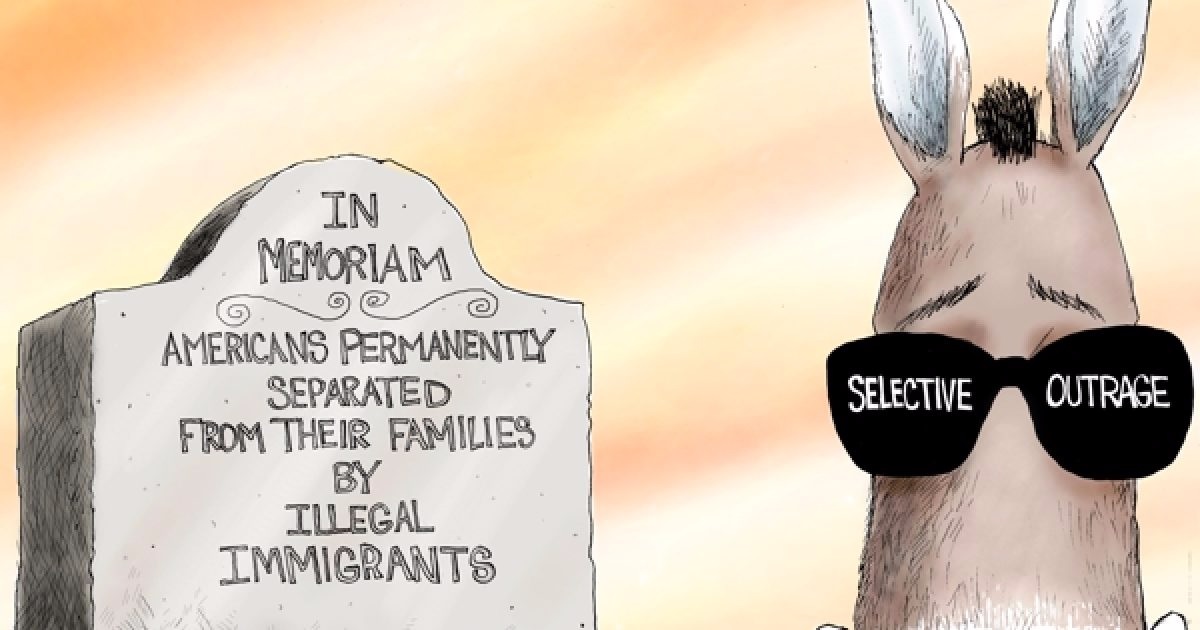 Family separation political cartoon