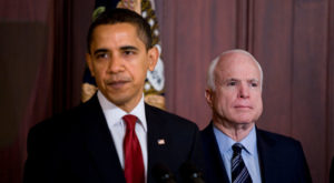 Obama supporters mock McCain