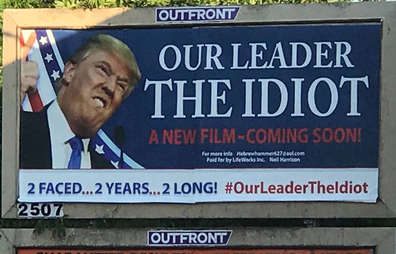 New Jersey anti-Trump billboard