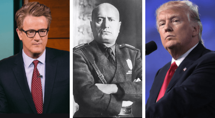 Scarborough Mussolini Trump