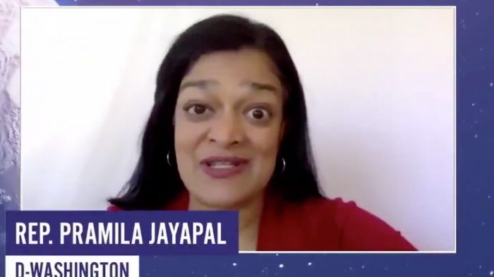 Democrat Rep Jayapal Slips Up Admits On Camera To Blocking Money To Workers To Gain Political