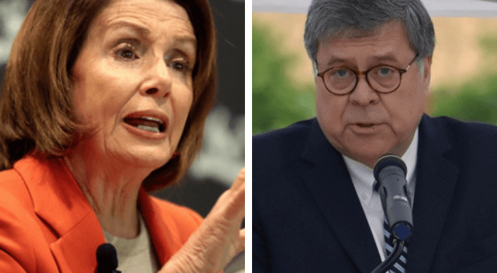 Pelosi Says AG Barr Was ‘Not Forthcoming’ Ignoring That Democrats Constantly Cut Him Off