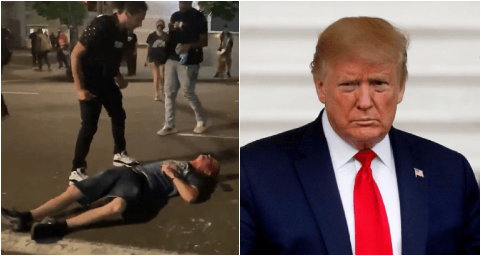 Days After Trump Warns Of Violence In Portland Video Emerges Of Man Brutally Beaten By