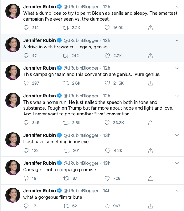 jennifer rubin DNC Joe Biden