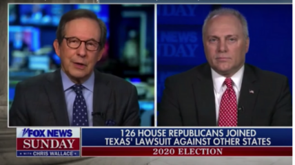 Fox News' Chris Wallace Hammers Scalise Over Texas Lawsuit For 'Disenfranchising’ 10 Million Biden Voters